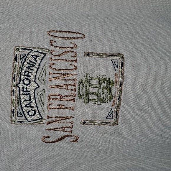 Vintage 80s California San Francisco Trolley Embroidered Sweatshirt - Picture 4 of 7
